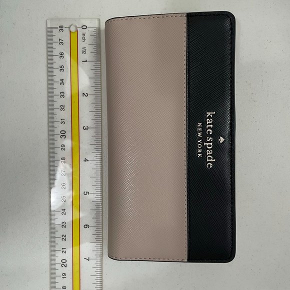 Kate Spade large slim bifold wallet-Staci colorblk - Picture 2 of 6